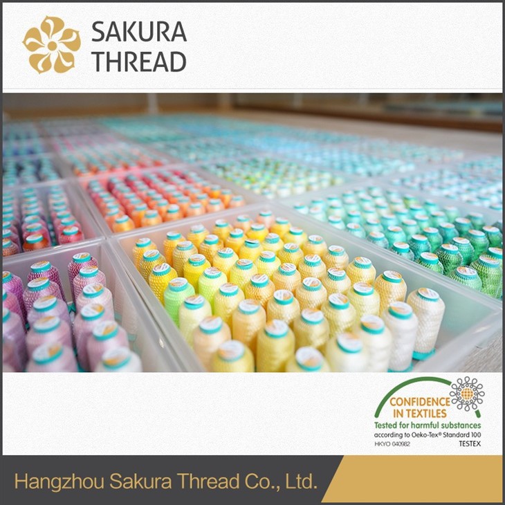 1680 Colors 100% Polyester Embroidery Thread Suit